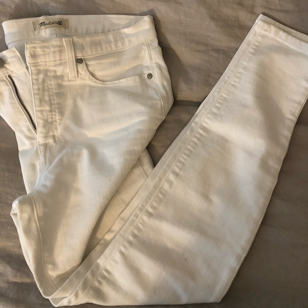 White madewell jeans